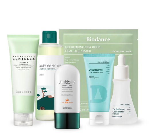 Complete Oil Control Ritual — 6-Step Set for Oily Skin